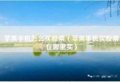苹果手机怎么买股票（苹果手机买股票在哪里买）