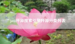 java开源搜索引擎开源分类列表