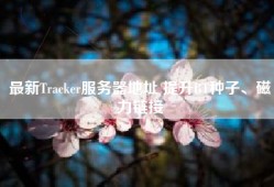最新Tracker服务器地址 提升BT种子、磁力链接