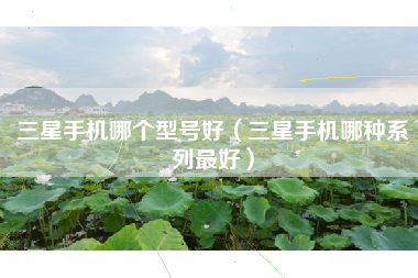 三星手机哪个型号好（三星手机哪种系列最好）