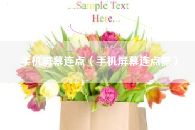 手机屏幕连点（手机屏幕连点器）