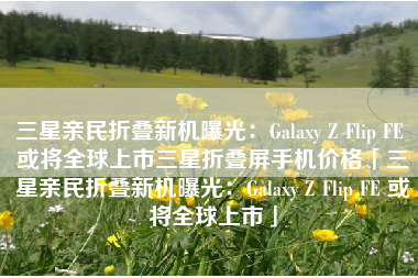三星亲民折叠新机曝光：Galaxy Z Flip FE 或将全球上市三星折叠屏手机价格「三星亲民折叠新机曝光：Galaxy Z Flip FE 或将全球上市」